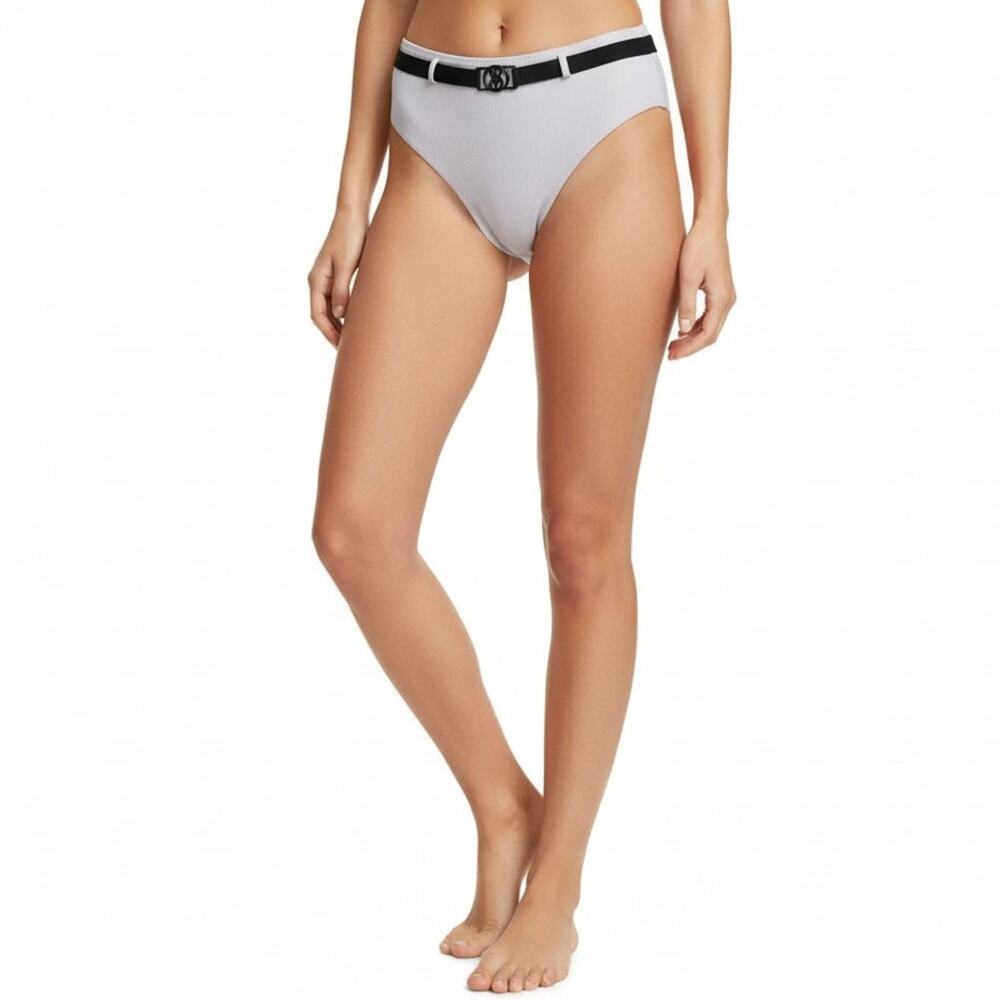 Victoria's Secret French Mauve Ribbed Bikini Bottom, M
